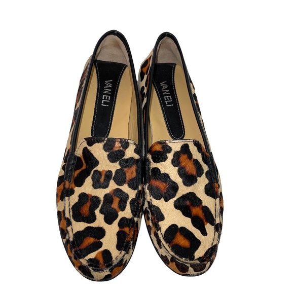 Vaneli Albion Shoes Womens Size 8.5 Narrow Slip On Animal Print Calf Hair NWOB - Picture 2 of 11